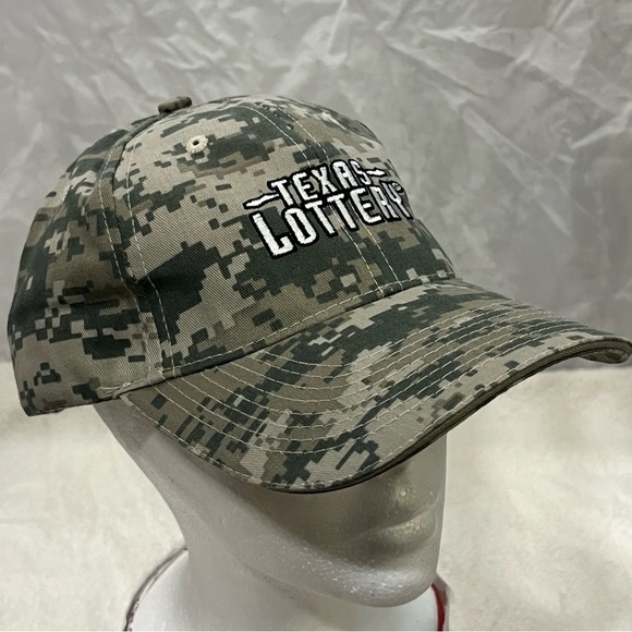 Texas Lottery Adjustable Camouflage Cap in support of Texas Education & Veterans - Picture 5 of 8